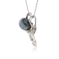 Tahitian Pearl Octopus with Sapphire Eyes Pendant - Park City Jewelers