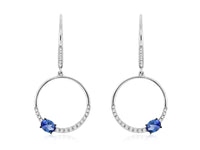 Tanzanite and Diamond Dangle Earrings - Park City Jewelers