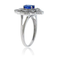 Tanzanite and Diamond Intricately Detailed Ring - Park City Jewelers