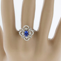 Tanzanite and Diamond Intricately Detailed Ring - Park City Jewelers