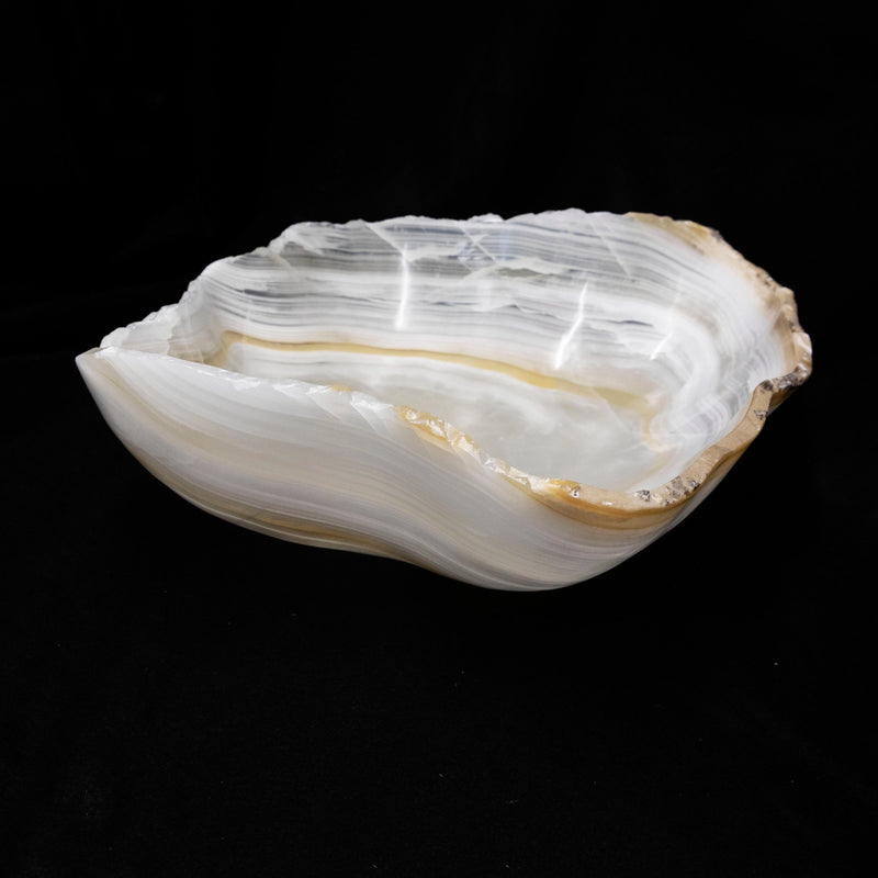 Tehuacan White Banded Onyx Bowl - Park City Jewelers