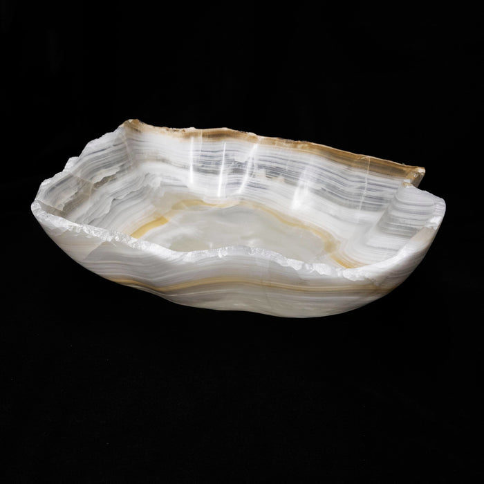 Tehuacan White Banded Onyx Bowl - Park City Jewelers