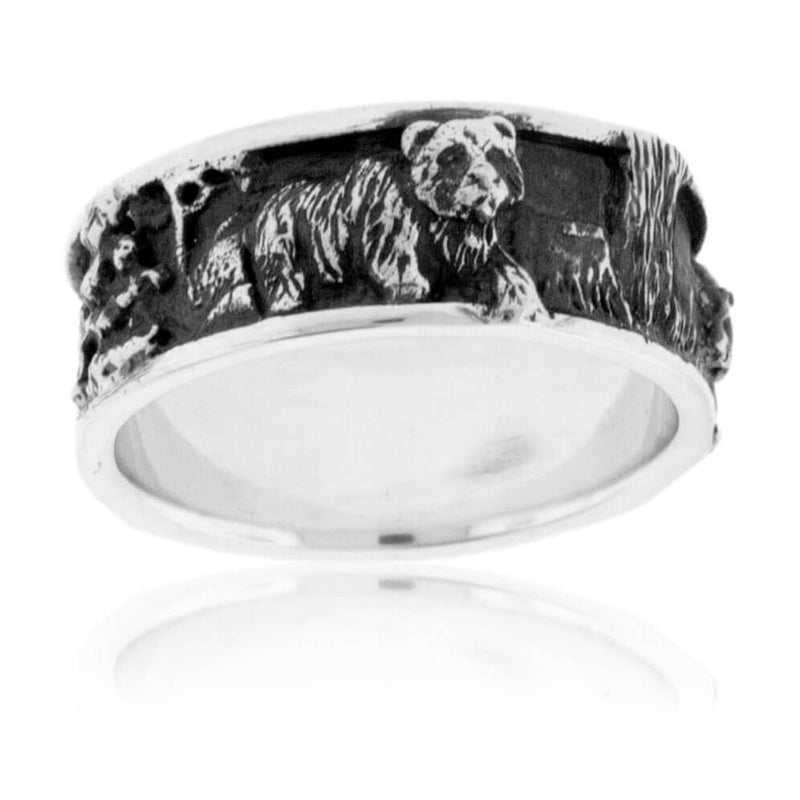 Three Bear 3D Style Mountain Ring - Park City Jewelers