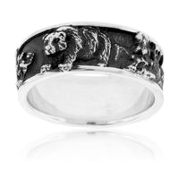 Three Bear 3D Style Mountain Ring - Park City Jewelers