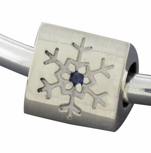 Three Snowflake Bracelet Bead - Park City Jewelers