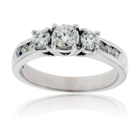 Three Stone Past, Present, & Future Diamond Ring - Park City Jewelers