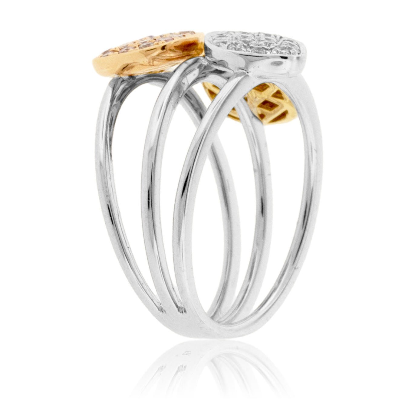Tri-Gold Natural Color Diamond Ring - Park City Jewelers