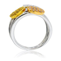 Tri-Gold Natural Color Diamond Ring - Park City Jewelers