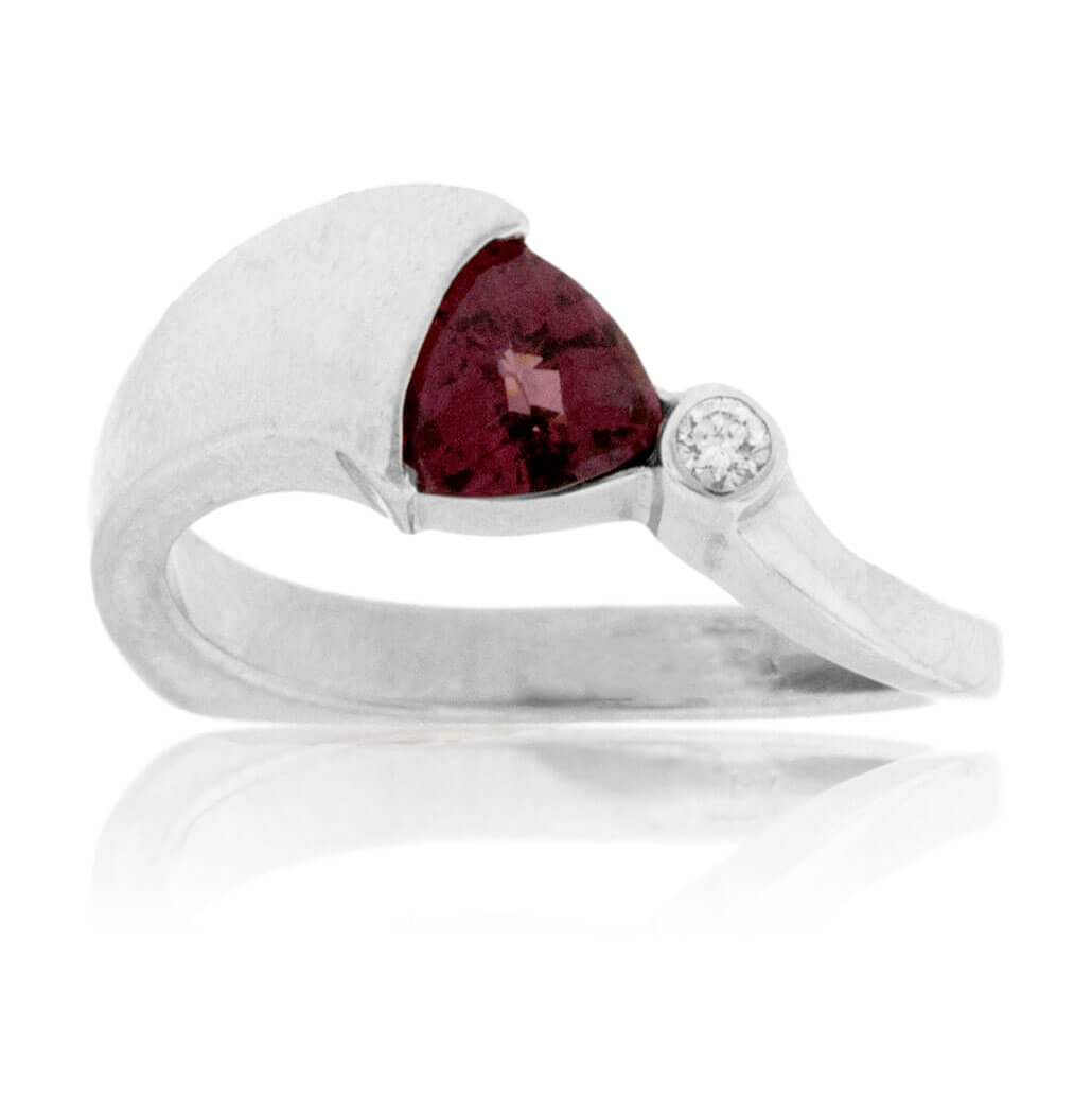 Trillian Cut Garnet and Diamond Ring - Park City Jewelers