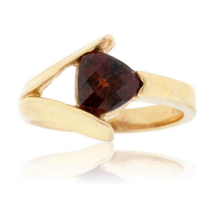 Trillian Shaped Solitaire Garnet Ring - Park City Jewelers