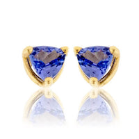 Trillion Shaped Tanzanite Stud Earrings - Park City Jewelers