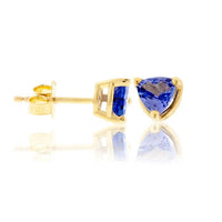 Trillion Shaped Tanzanite Stud Earrings - Park City Jewelers