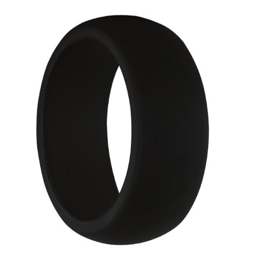 TruBand Silicone Domed Black Band - Park City Jewelers