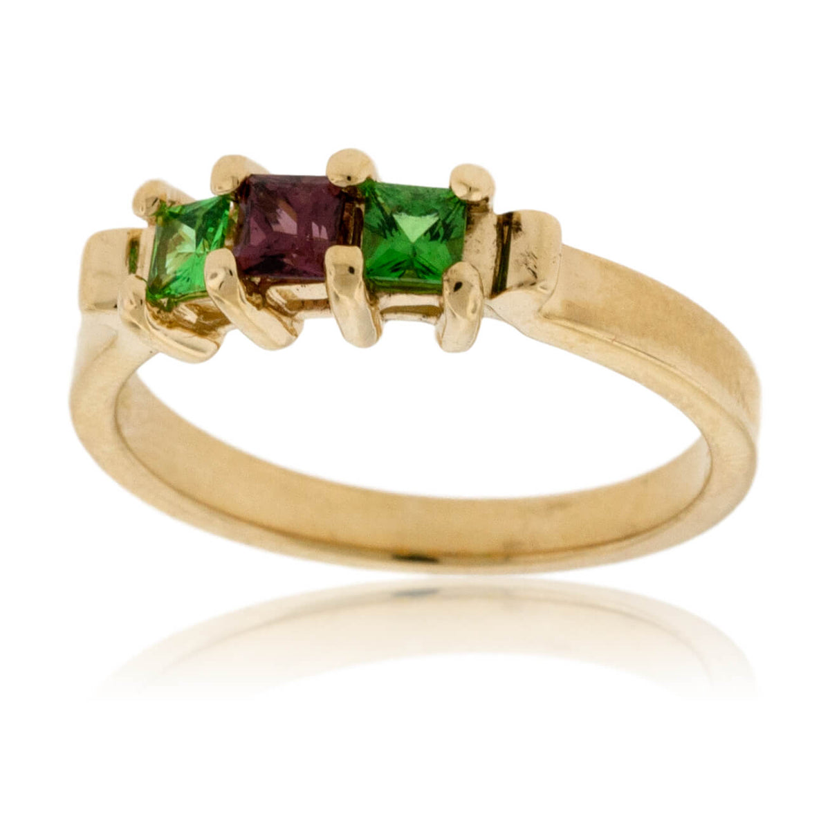 Tsavorite and Rhodolite Garnet Ring - Park City Jewelers