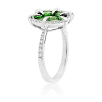 Tsavorite Garnet & Diamond Ring - Park City Jewelers