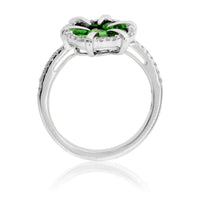 Tsavorite Garnet & Diamond Ring - Park City Jewelers