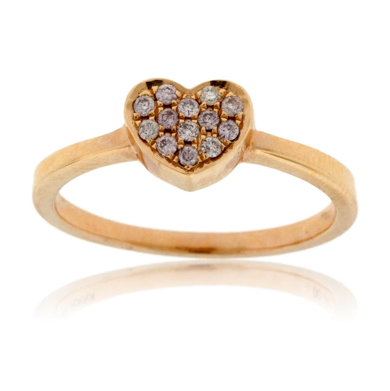 Two Toned Interlocking Heart Diamond Ring - Park City Jewelers