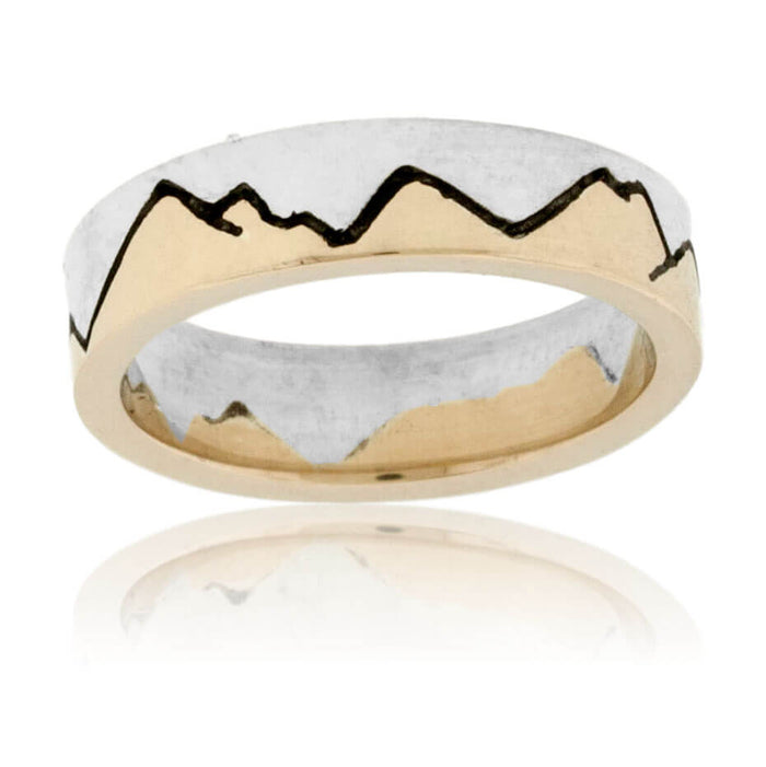 Two Toned Mountain Band - Park City Jewelers
