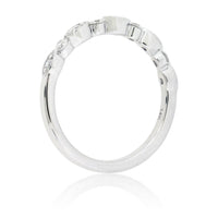White Gold .25 Carat Diamond Scalloped Style Ring - Park City Jewelers