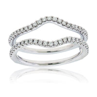 White Gold .37ctw Diamond Ring Jacket - Park City Jewelers