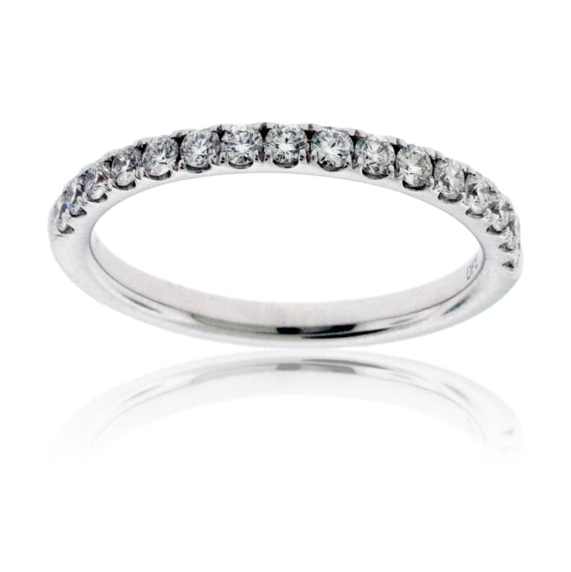 White Gold .43ctw Micropave Diamond Band - Park City Jewelers
