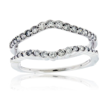 White Gold .50ctw Diamond Ring Jacket - Park City Jewelers