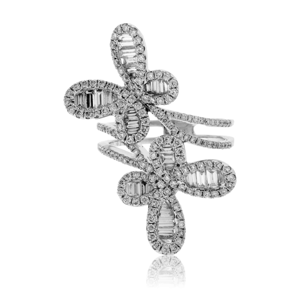 White Gold Diamond Butterfly Ring - Park City Jewelers