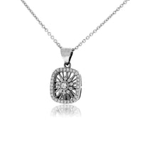 White Gold Diamond Pendant - Park City Jewelers