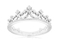 White Gold Stackable Tiara / Crown Band - Park City Jewelers