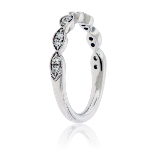 White Gold with Diamond Decorative Band - Park City Jewelers