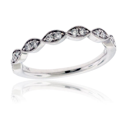 White Gold with Diamond Decorative Band - Park City Jewelers