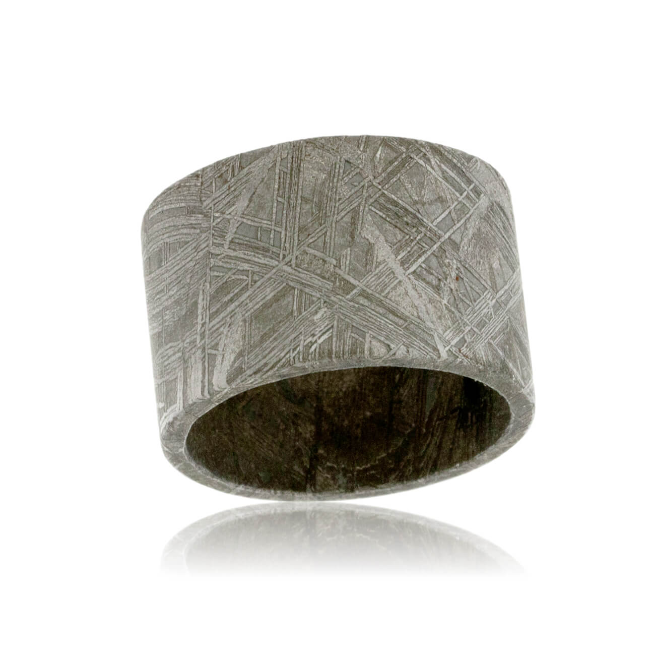 Wide Natural Meteorite Band - Park City Jewelers