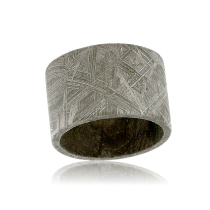 Wide Natural Meteorite Band - Park City Jewelers