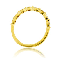 Yellow Gold Marquise Shape Diamond Band - Park City Jewelers