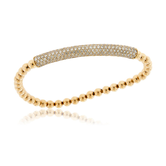 Yellow Gold Pave Diamond Bracelet - Park City Jewelers