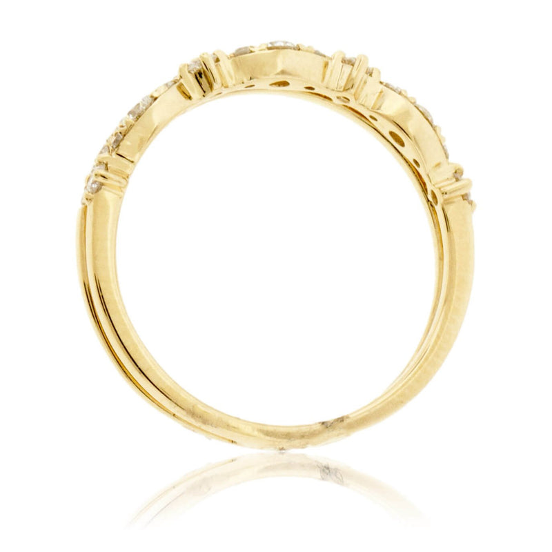 Yellow Gold Stackable Style Diamond Ring - Park City Jewelers